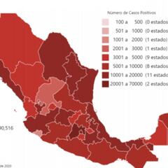 Mapa y casos de coronavirus en México por estados hoy 27 de julio