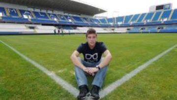 Portillo jugador del Málaga apela a no confiarse demasiado contra el Zaragoza.