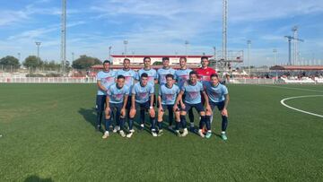 Imagen del partido entre el Sevilla C y el Pozoblanco.