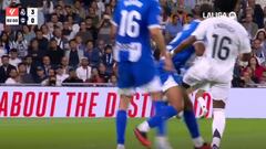 La secuencia de la “roja como un piano” a Endrick que el árbitro dejó en amarilla