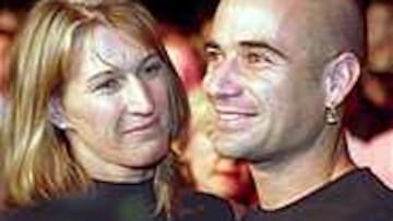 Los tenistas André Agassi y Steffi Graf (EFE)