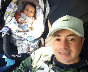 Robert Méndez y su hijo.