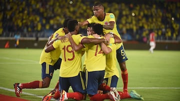 La Selección colombia suma tres partidos consecutirvos por eliminatorias sin marcar.
