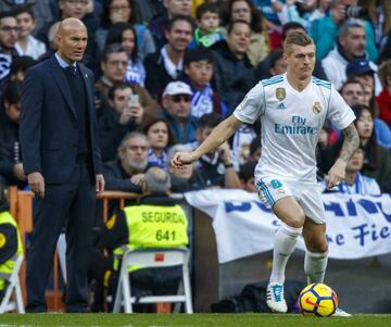 Zinedine Zidane y Toni Kroos.