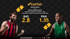 Baskonia vs. Panathinaikos: horario, dónde ver, pronósticos y clasificación