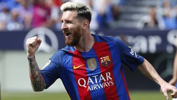 Messi hizo dos goles y dio una asistencia
