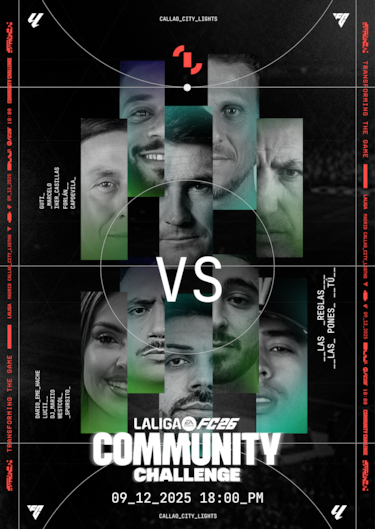 Vuelve LALIGA FC 26 COMMUNITY CHALLENGE, el gran evento con Marcelo y DjMaRiiO en el que la comunidad toma el control