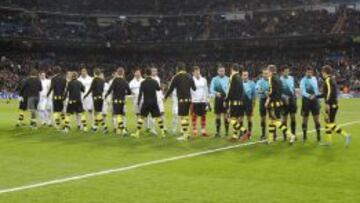 La página web Transfermarkt valora en precio de mercado a la plantilla del Borussia en 323 millones (la suma de la estimación que vale en el mercado cada uno de sus jugadores) y a la del Madrid en 571.