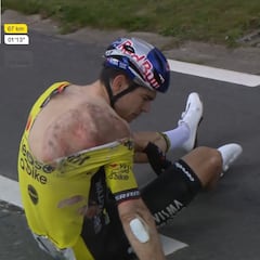 Van Aert se rompe la clavícula, costillas y se pierde el Tour de Flandes