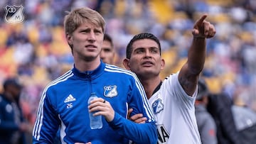 Andrés Llinás y David Mackalister Silva, jugadores de Millonarios