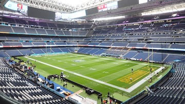 14/11/25
ESTADIO SANTIAGO BERNABEU
TRANSFORMACION PREPARATIVOS OBRAS
FUTBOL AMERICANO NFL