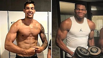 Willy Hernangómez y Giannis Antetokounmpo, dos portentos físicos.