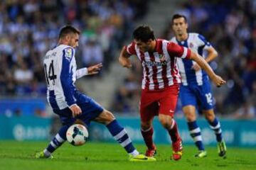Espanyol-Atlético de Madrid. Koke y David López.