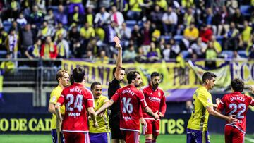 14/05/2018 PARTIDO SEGUNDA DIVISION
CADIZ - ZARAGOZA
EXPULSION DE DELMAS TARJETA ROJA