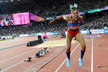 Yulimar Rojas ganó el oro en triple salto femenino