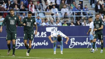 Málaga 1 - Almería 1: resumen, goles y resultado del partido de LaLiga Hypermotion 2024