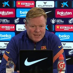Koeman: "No me preocupa lo de Xavi, tengo contrato"