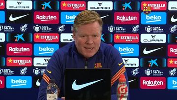 Koeman: "No me preocupa lo de Xavi, tengo contrato"