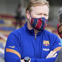 Laporta y Koeman rebajan la tensión en el vuelo de vuelta