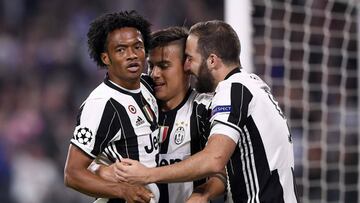 Cuadrado, Higua&iacute;n y Dybala  eran el tridente de la Juve antes de la lesi&oacute;n del colombiano