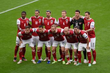 Equipo de la selección de Austria.