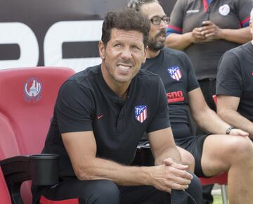 El entrenador del Atlético de Madrid, Simeone. 