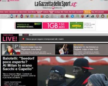 Portadas de la prensa extranjera