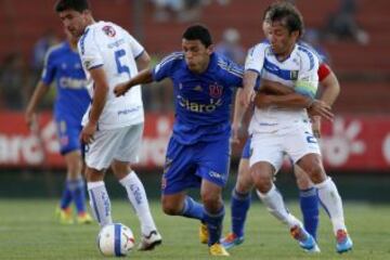 Gabriel Vargas celebró seis veces ante Johnny Herrera, siendo cinco de ellas con la U. de Concepción, y una con Cobresal.