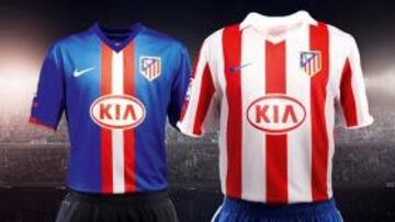 NUEVA EQUIPACIÓN. El Atlético ya ha enseñado cómo irán uniformados sus jugadores la próxima campaña.