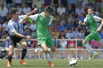 Partido de la final de los Infantiles entre el Málaga y el Betis. 