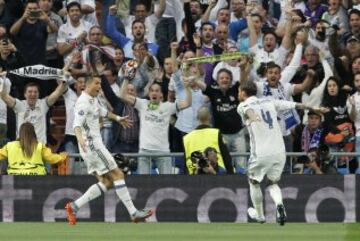 1-0. Cristiano Ronaldo celebró el primer gol.