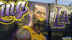 Nuevo mural 'antivandalismo' con LeBron y leyendas de Lakers