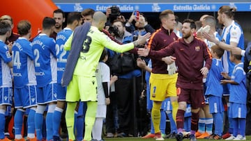 El Deportivo le hace el pasillo al Barça por ganar la Copa del Rey