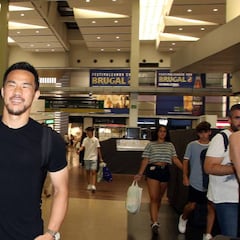 Okazaki, la estrella japonesa, ya está en Málaga listo para firmar