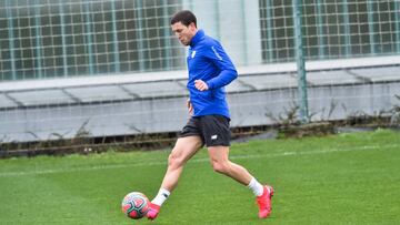 De Marcos, en Lezama antes del confinamiento