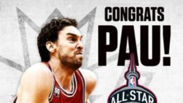 Pau Gasol will be part of the 2016 All Star Game