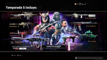 Pase de batalla de CoD Warzone Temporada 5: skins, armas, recompensas y más