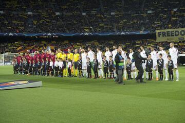 Starting line-ups.