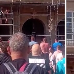 Un vecino de Bilbao se defiende y espanta a varios hooligans que escalaban a su balcón