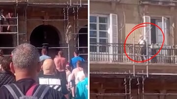 Un vecino de Bilbao se defiende y espanta a varios hooligans que escalaban a su balcón