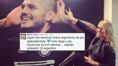 Wanda Icardi lanza un dardo a Bauza y luego se arrepiente