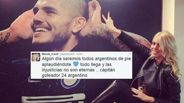 Wanda Icardi se va contra Bauza y luego se arrepiente