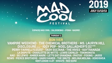 Mad Cool 2019: Horarios por d¨ªa, cartel y escenarios confirmados