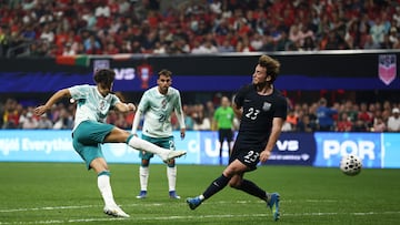Joao Félix anota el segundo gol del partido frente a Estados Unidos.