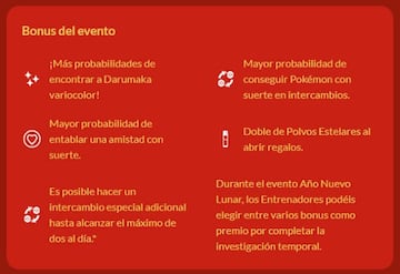 Bonus del evento A&ntilde;o Nuevo Lunar 2023 en Pok&eacute;mon GO