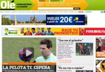 Las portadas de la prensa extranjera