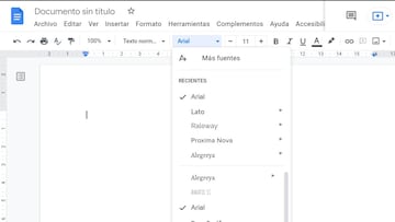 Cómo añadir fuentes a Documentos de Google