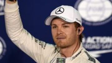 Rosberg, tras la calificación.