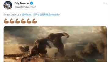 Conversación en Twitter entre Poirier y Tavares.