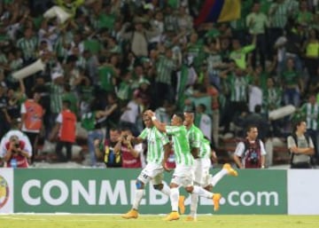 Atlético Nacional y River Plate igualaron 1-1 en la primera final de la Copa Sudamericana. 